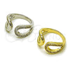 Oro Laminado Multi Stone Ring, Gold Filled Style Baguette and Teardrop Design, with White Cubic Zirconia, Polished, Golden Finish, 01.266.0063 (One size fits all)