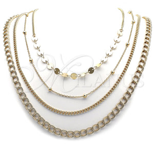 Stainless Steel Necklace — Fancy Necklace Miami Cuban Design Polished 04. Thickness — main product view — SKU 161692 | Acero Inoxidable collar — elegante Necklace Miami Cuban diseño pulido 04. Thickness — SKU 161692