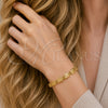 Oro Laminado Solid Bracelet, Gold Filled Style Greek Key Design, Polished, Golden Finish, 03.213.0379.07 (06 MM Thickness, 8 Inches Length)