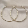 Oro Laminado Large Hoop, Gold Filled Style Diamond Cutting Finish, Golden Finish, 02.213.0832.60