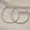 Oro Laminado Large Hoop, Gold Filled Style Diamond Cutting Finish, Golden Finish, 02.213.0832.60