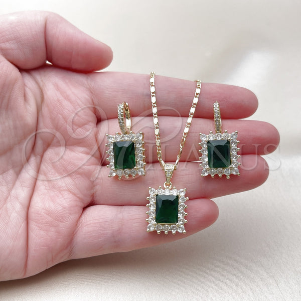 Gold Filled Ring — Earring and Pendant Adult Set Cluster Design with — alternate product view — SKU 161798 | Oro Laminado anillo — Earring and Pendant Adult Set Cluster diseño with — SKU 161798