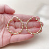 Oro Laminado Medium Hoop, Gold Filled Style Twist Design, Polished, Golden Finish, 02.170.0556.40