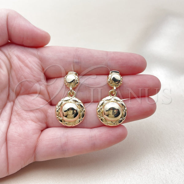 Gold Filled Ring — Stud Earring Diamond Cutting 02. — alternate product view — SKU 161866 | Oro Laminado anillo — Stud Earring Diamond Cutting 02. — SKU 161866
