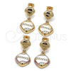 Gold Filled Ring — Stud Earring Polished 02. — alternate product view — SKU 161867 | Oro Laminado anillo — Stud Earring pulido 02. — SKU 161867