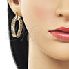 Oro Laminado Medium Hoop, Gold Filled Style Hollow Design, Polished, Golden Finish, 02.170.0569.30