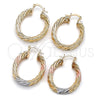 Oro Laminado Medium Hoop, Gold Filled Style Hollow Design, Polished, Golden Finish, 02.170.0569.30