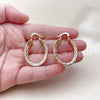 Oro Laminado Medium Hoop, Gold Filled Style Hollow Design, Polished, Tricolor, 02.170.0569.1.30
