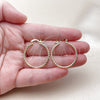 Oro Laminado Medium Hoop, Gold Filled Style Diamond Cutting Finish, Golden Finish, 02.170.0296.1.30