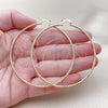 Oro Laminado Extra Large Hoop, Gold Filled Style Polished, Golden Finish, 02.170.0296.1.70