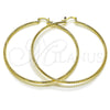 Oro Laminado Extra Large Hoop, Gold Filled Style Polished, Golden Finish, 02.170.0296.1.70