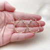 Oro Laminado Medium Hoop, Gold Filled Style Twist Design, Diamond Cutting Finish, Golden Finish, 02.170.0572.30