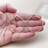 Oro Laminado Medium Hoop, Gold Filled Style Diamond Cutting Finish, Golden Finish, 02.170.0523.1.40
