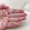 Oro Laminado Extra Large Hoop, Gold Filled Style Diamond Cutting Finish, Golden Finish, 02.170.0523.1.60