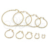 Oro Laminado Extra Large Hoop, Gold Filled Style Diamond Cutting Finish, Golden Finish, 02.170.0523.1.70