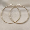 Oro Laminado Extra Large Hoop, Gold Filled Style Diamond Cutting Finish, Golden Finish, 02.170.0573.70