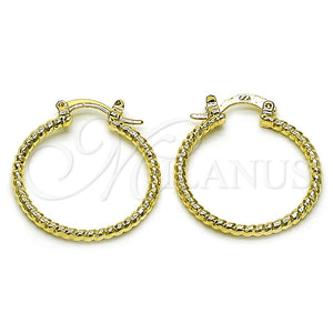 Gold Filled Hoop Earrings — Small Hoop Diamond Cutting 02. — main product view — SKU 161911 | Oro Laminado aretes de aro — aro pequeño Diamond Cutting 02. — SKU 161911