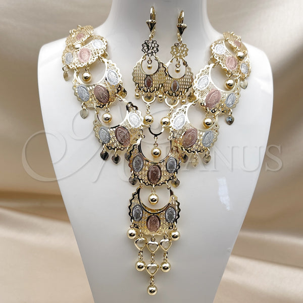 Gold Filled Ring — Necklace and Earring Guadalupe and Heart Design with — alternate product view — SKU 161930 | Oro Laminado anillo — Necklace and Earring Guadalupe and corazón diseño with — SKU 161930