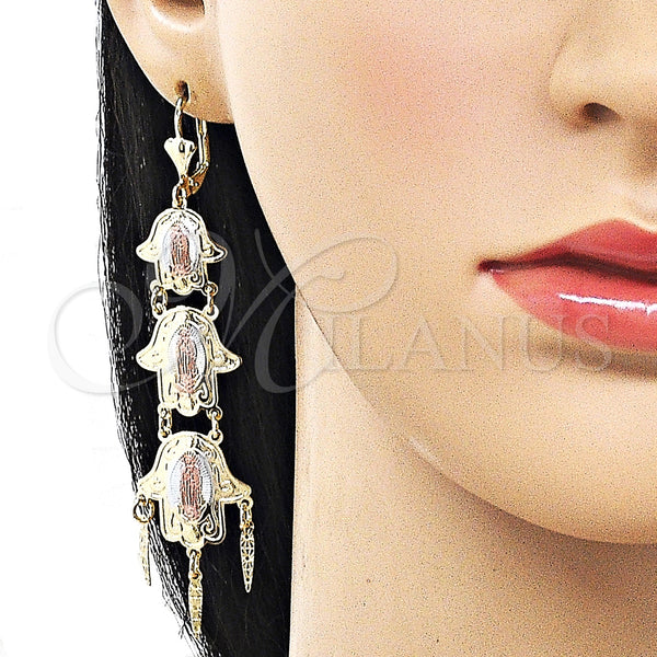 Gold Filled Ring — Chandelier Earring Judaica and Hand of God Design — alternate product view — SKU 161942 | Oro Laminado anillo — Chandelier Earring Judaica and Hand of God diseño — SKU 161942