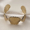 Oro Laminado Individual Bangle, Gold Filled Style Shell Design, Polished, Golden Finish, 07.428.0008