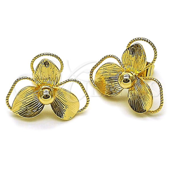 Gold-Filled Flower Earrings 02.428.0056 — main product image — SKU 162015 | Aretes de Oro Laminado 02.428.0056 — imagen principal del producto — SKU 162015
