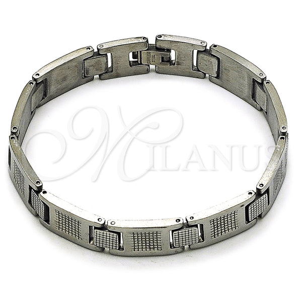 Stainless Steel Solid Bracelet, Polished, Steel Finish, 03.114.0336.3.09