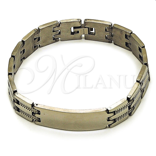 Stainless Steel Solid Bracelet, Polished, Steel Finish, 03.114.0274.5.09