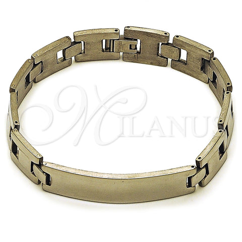 Stainless Steel Solid Bracelet, Polished, Steel Finish, 03.114.0306.3.09