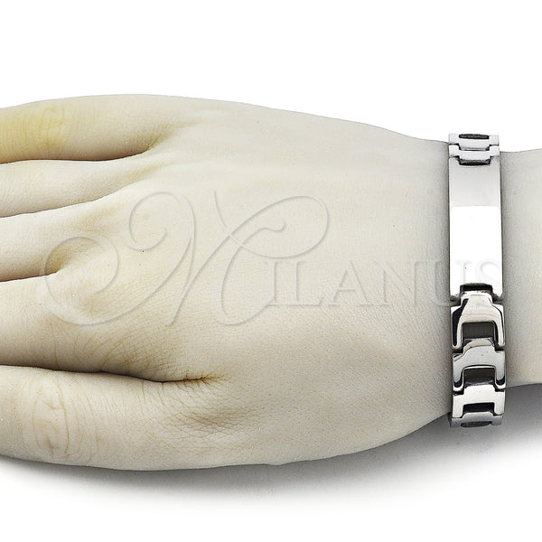 Stainless Steel Bracelet — Solid Bracelet Polished 03. 12 MM Thickness 9 — alternate product view — SKU 162060 | Acero Inoxidable brazalete — sólido Bracelet pulido 03. 12 MM Thickness 9 — SKU 162060