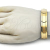 Stainless Steel Solid Bracelet, Polished, Golden Finish, 03.114.0371.2.09