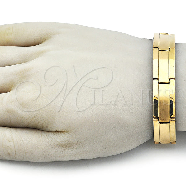 Stainless Steel Bracelet — Solid Bracelet Polished 03. 14 MM Thickness 9 — alternate product view — SKU 162061 | Acero Inoxidable brazalete — sólido Bracelet pulido 03. 14 MM Thickness 9 — SKU 162061