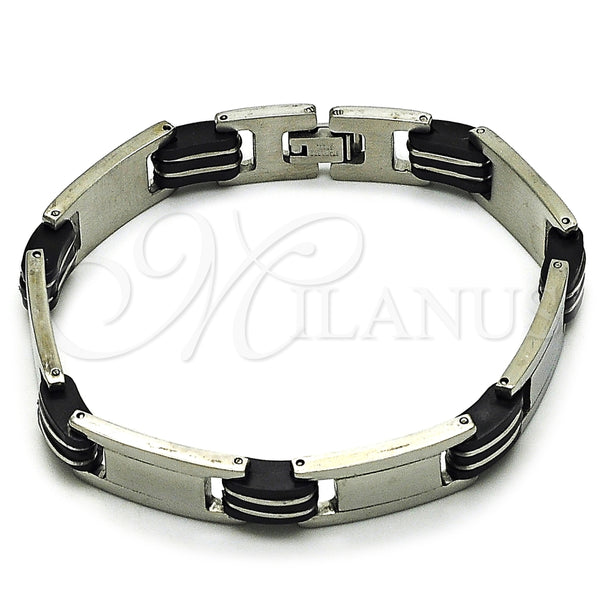 Stainless Steel Solid Bracelet, Polished, Steel Finish, 03.114.0415.09