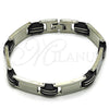 Stainless Steel Solid Bracelet, Polished, Steel Finish, 03.114.0415.09