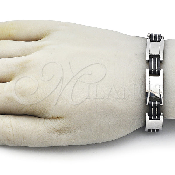 Stainless Steel Bracelet — Solid Bracelet Polished 03. 12 MM Thickness 9 — alternate product view — SKU 162064 | Acero Inoxidable brazalete — sólido Bracelet pulido 03. 12 MM Thickness 9 — SKU 162064
