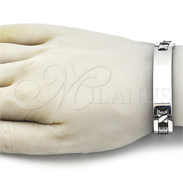 Stainless Steel Bracelet — Solid Bracelet Polished 03. 12 MM Thickness 8 — alternate product view — SKU 162065 | Acero Inoxidable brazalete — sólido Bracelet pulido 03. 12 MM Thickness 8 — SKU 162065