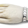 Stainless Steel Solid Bracelet, Arrow Design, Polished, Steel Finish, 03.114.0416.08 (13 MM Thickness, 8 Inches Length)