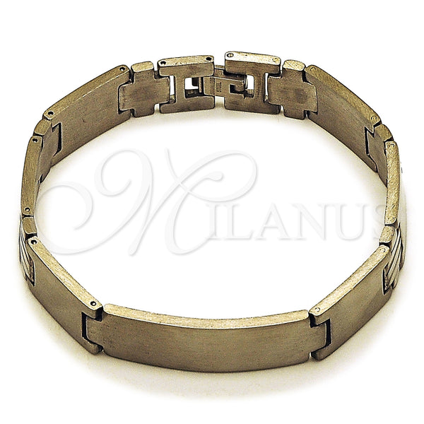 Stainless Steel Bracelet — Solid Bracelet Cross Design Polished 03. Thickness 9 — main product view — SKU 162071 | Acero Inoxidable brazalete — sólido Bracelet cruz diseño pulido 03. Thickness 9 — SKU 162071