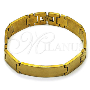 Stainless Steel Bracelet — Solid Bracelet Cross Design Polished 03. Thickness 9 — main product view — SKU 162072 | Acero Inoxidable brazalete — sólido Bracelet cruz diseño pulido 03. Thickness 9 — SKU 162072