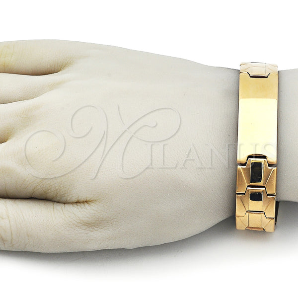 Stainless Steel Bracelet — Solid Bracelet Polished 5. 16 MM Thickness 8 — alternate product view — SKU 162080 | Acero Inoxidable brazalete — sólido Bracelet pulido 5. 16 MM Thickness 8 — SKU 162080