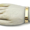 Stainless Steel Solid Bracelet, Polished, Golden Finish, 03.114.0242.3.08