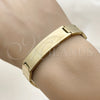 Stainless Steel Solid Bracelet, Polished, Golden Finish, 03.114.0242.3.08