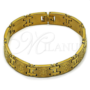 Gold Filled Bracelet — Solid Bracelet Diamond Cutting 03. 12 MM Thickness — main product view — SKU 162085 | Oro Laminado brazalete — sólido Bracelet Diamond Cutting 03. 12 MM Thickness — SKU 162085
