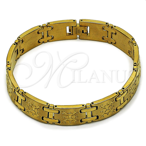 Gold Filled Bracelet — Solid Bracelet Diamond Cutting 03. 12 MM Thickness — main product view — SKU 162085 | Oro Laminado brazalete — sólido Bracelet Diamond Cutting 03. 12 MM Thickness — SKU 162085