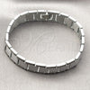 Stainless Steel Solid Bracelet, Greek Key Design, Polished, Two Tone, 03.114.0275.5.08
