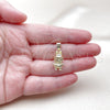 Oro Laminado Fancy Pendant, Gold Filled Style Polished, Golden Finish, 05.411.0075