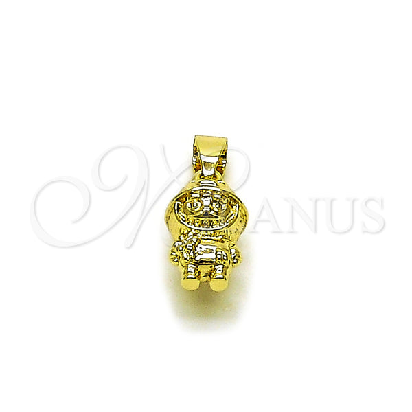 Gold Filled Pendant — Fancy Pendant Polished 05. — main product view — SKU 162104 | Oro Laminado dije — elegante Pendant pulido 05. — SKU 162104