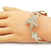 Oro Laminado Individual Bangle, Gold Filled Style Star Design, Diamond Cutting Finish, Golden Finish, 07.385.0004 (35 MM Thickness, One size fits all)