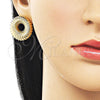 Oro Laminado Stud Earring, Gold Filled Style Polished, Golden Finish, 02.385.0081