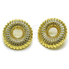Oro Laminado Stud Earring, Gold Filled Style Polished, Golden Finish, 02.385.0081