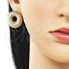 Oro Laminado Stud Earring, Gold Filled Style Polished, Golden Finish, 02.385.0081